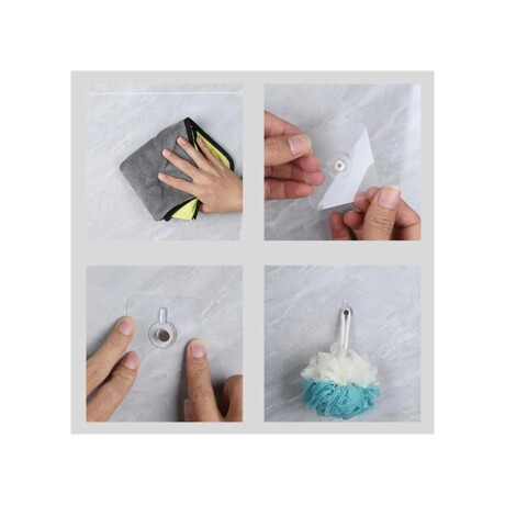 Pack X8 Adhesivos con Tornillo para Cocina y Baño 001