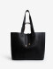 Shopper Shopper Reversible Con Doble Asa De Mano Y Hombro. - Negro