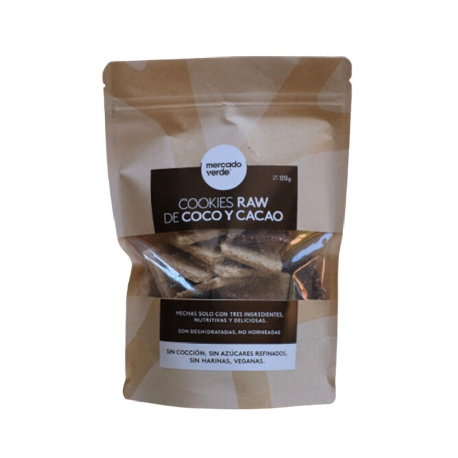 Cookies De Coco Y Cacao Raw Mercado Verde 120g Cookies De Coco Y Cacao Raw Mercado Verde 120g