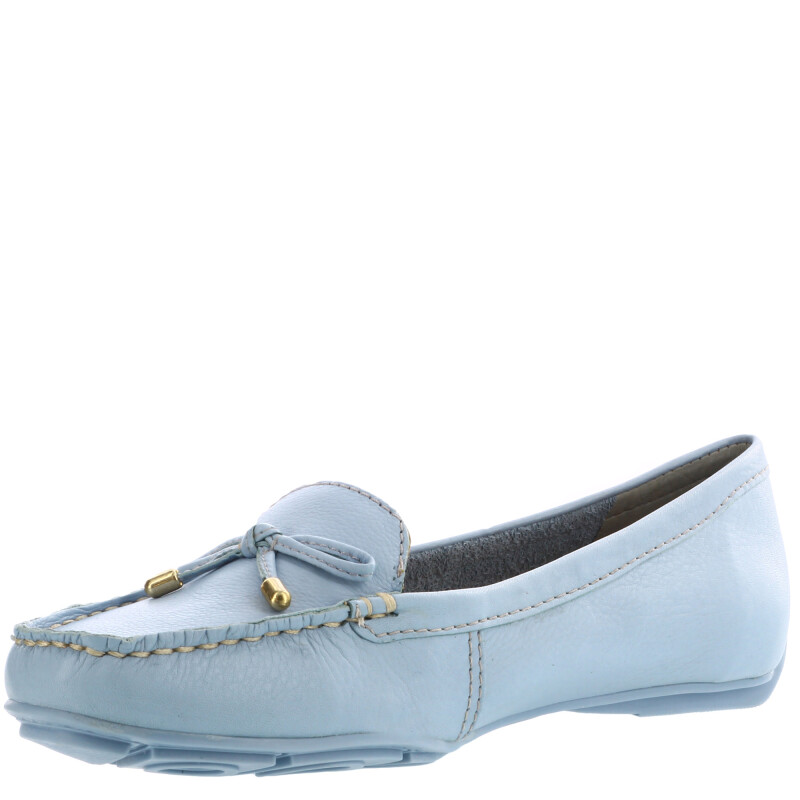 Zapatos de Mujer Bottero Mocasin c/moñita Azul Pastel