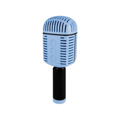 Micrófono Retro Inalámbrico Para Karaoke Con Altav azul