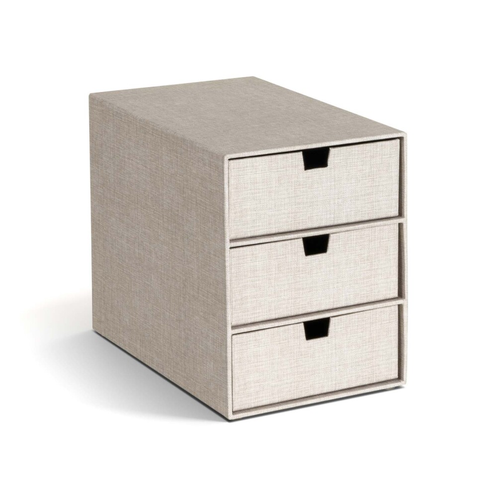 ORG ESCRITORIO 3 CAJONES PAPEL NATURAL-BEIGE INGRID
