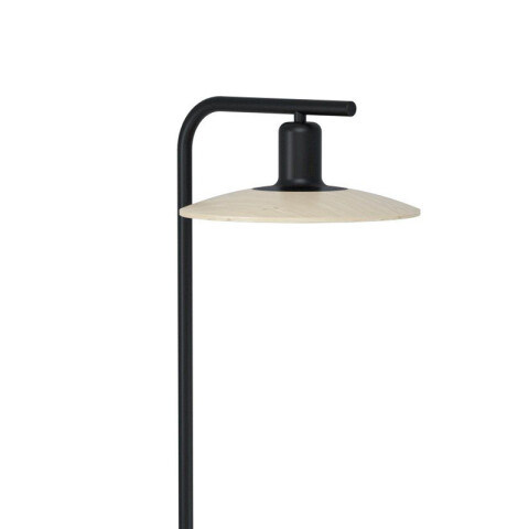 Portátil acero negro y pant. madera GU10 H:1620mm EG0586
