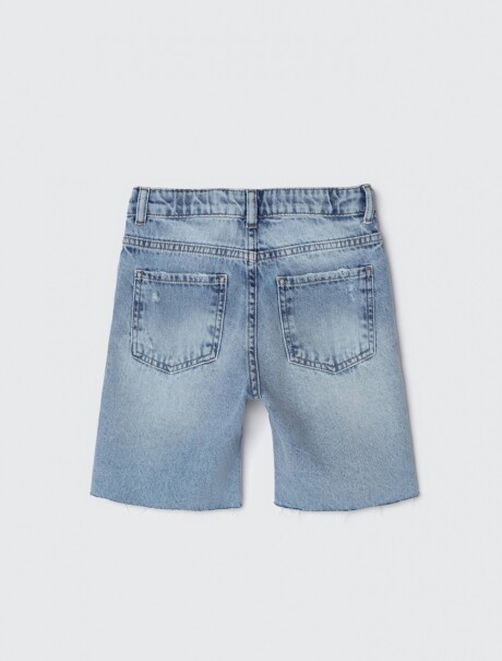 BERMUDA DE JEAN INFANTIL AZUL