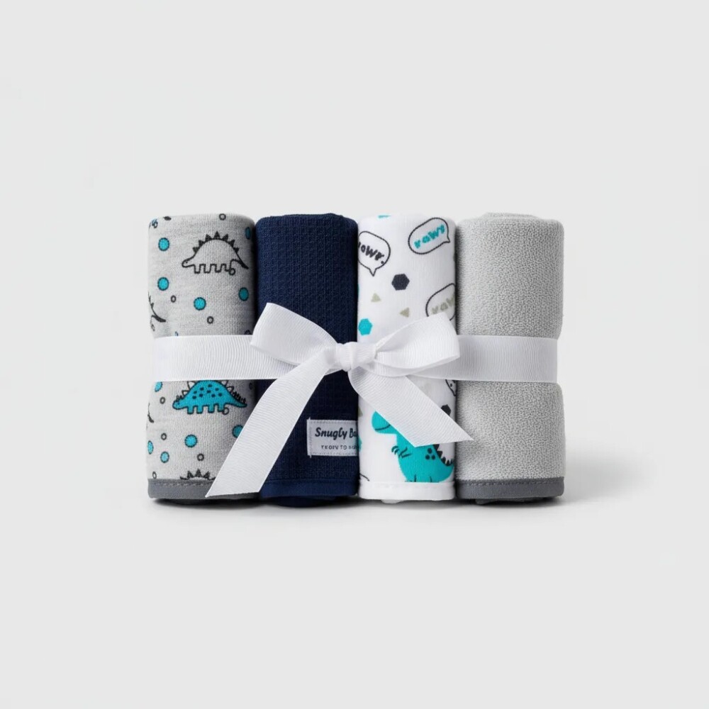 Babitas SNUGLE pack x4 toalla azul