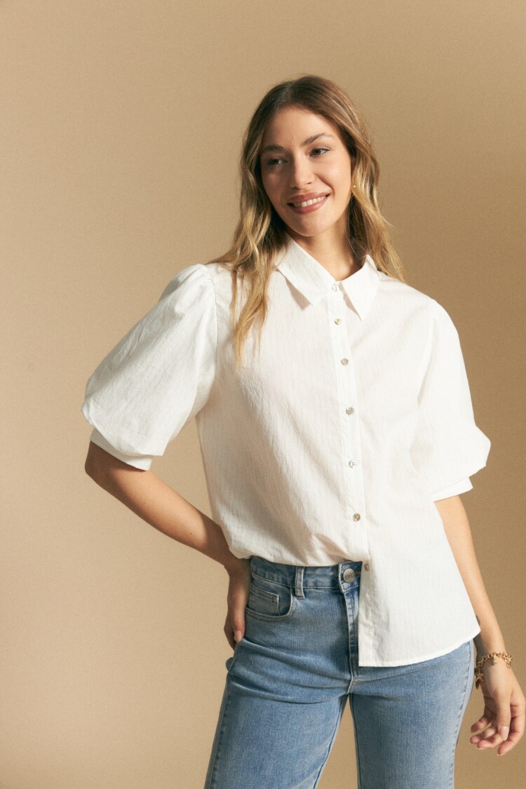 CAMISA LINA Blanco