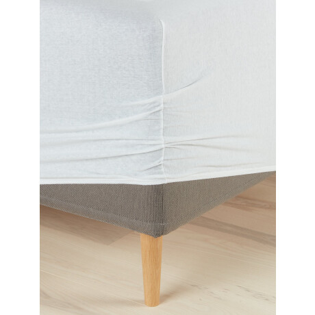 Sábana bajera jersey JENNY 90x200x35 blanco Blanco