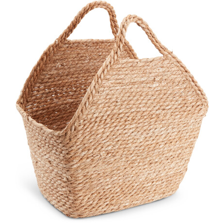 Cesta MICHAEL A22xL38xA43cm con asas Natural