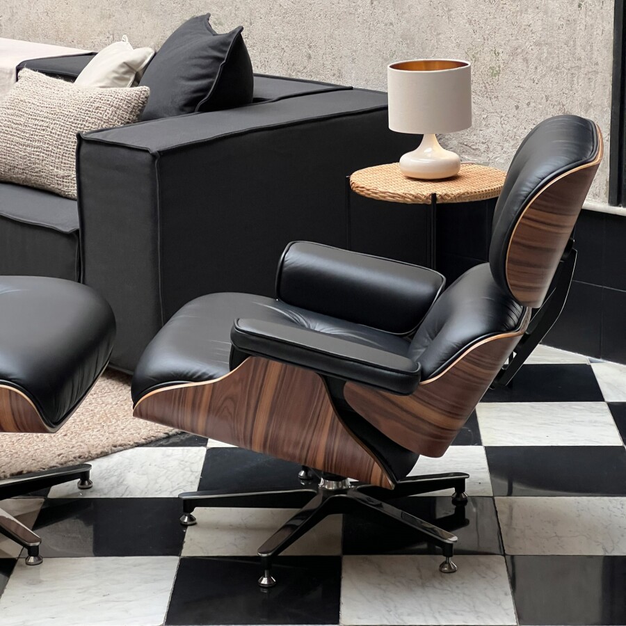 Butaca Eames Lounge Negro