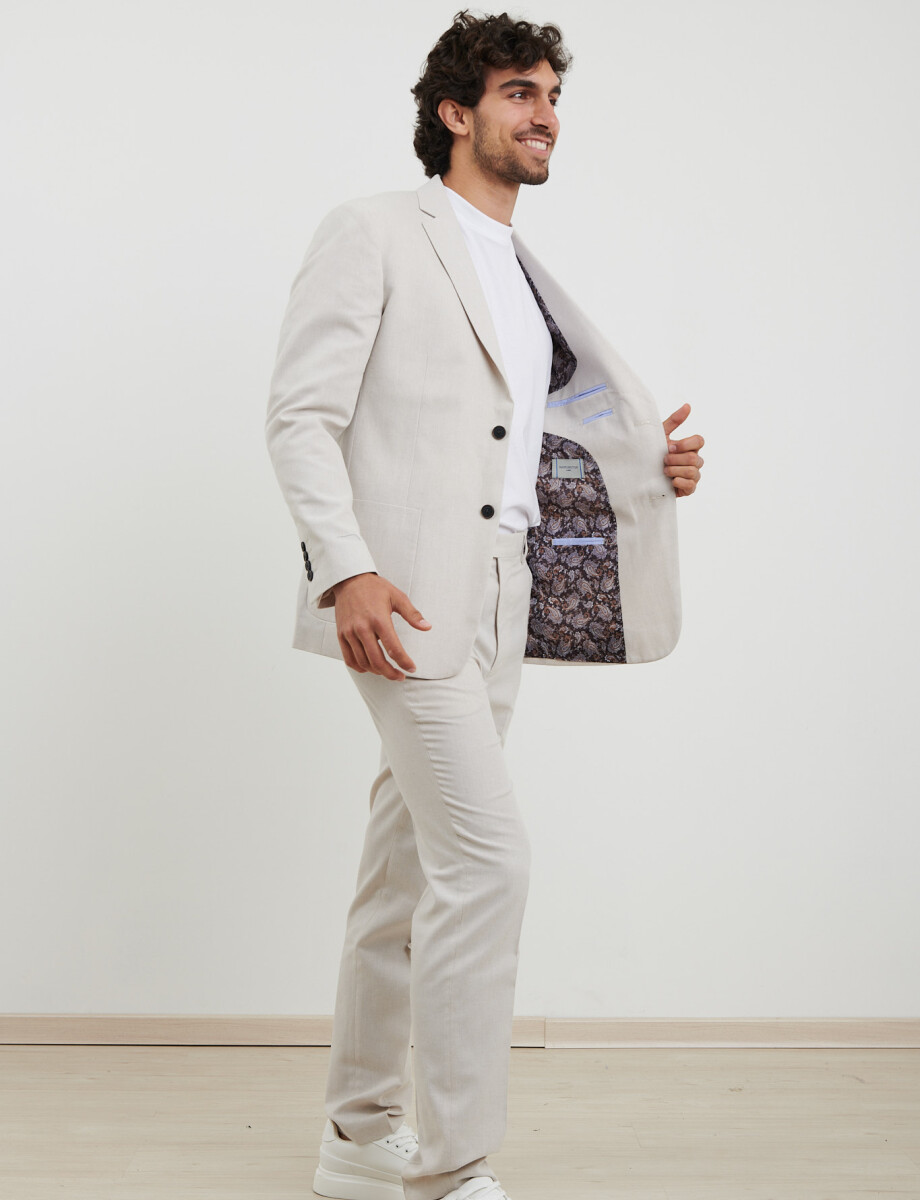 110570 SACO HARRINGTON LABEL Beige