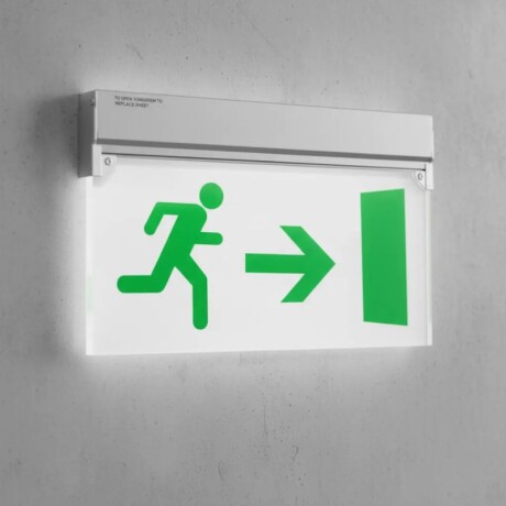 CARTEL DE SALIDA - DERECHA Cartel LED Emergencia Derecha o Izquierda