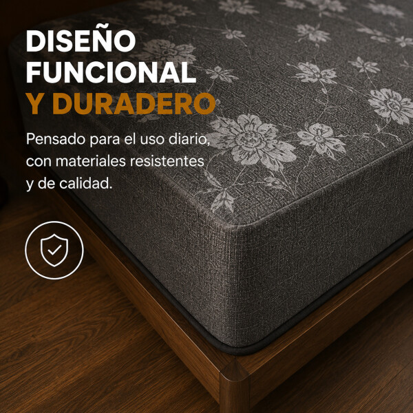 Colchón Kappesberg Queen Espuma Alta Densidad 19 Cm 120 Kg Gris 1