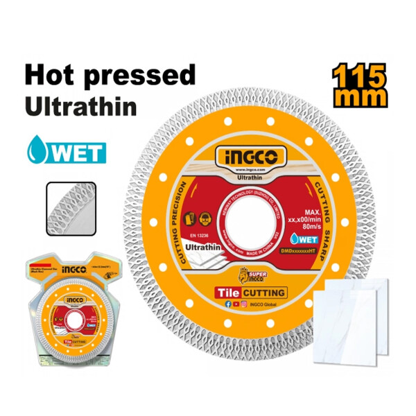 DISCO ULTRA FINO 4 1/2´´ 115MM X 22.2MM INGCO DMD081151HT DISCO ULTRA FINO 4 1/2´´ 115MM X 22.2MM INGCO DMD081151HT
