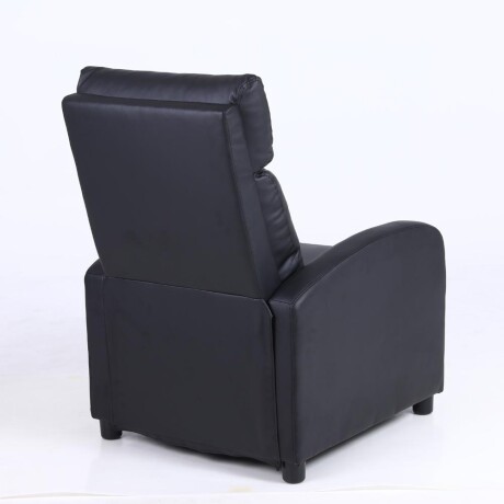 Sillon reclinable 1 cuerpo con masajeador y calefaccion Negro