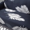 Funda sillón 2 cuerpos estampada Hojas Grises