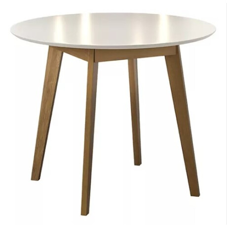 Mesa TOPACIO 1,03 Redonda color IMBUIA con Tapa color BLANCO Mesa TOPACIO 1,03 Redonda color IMBUIA con Tapa color BLANCO