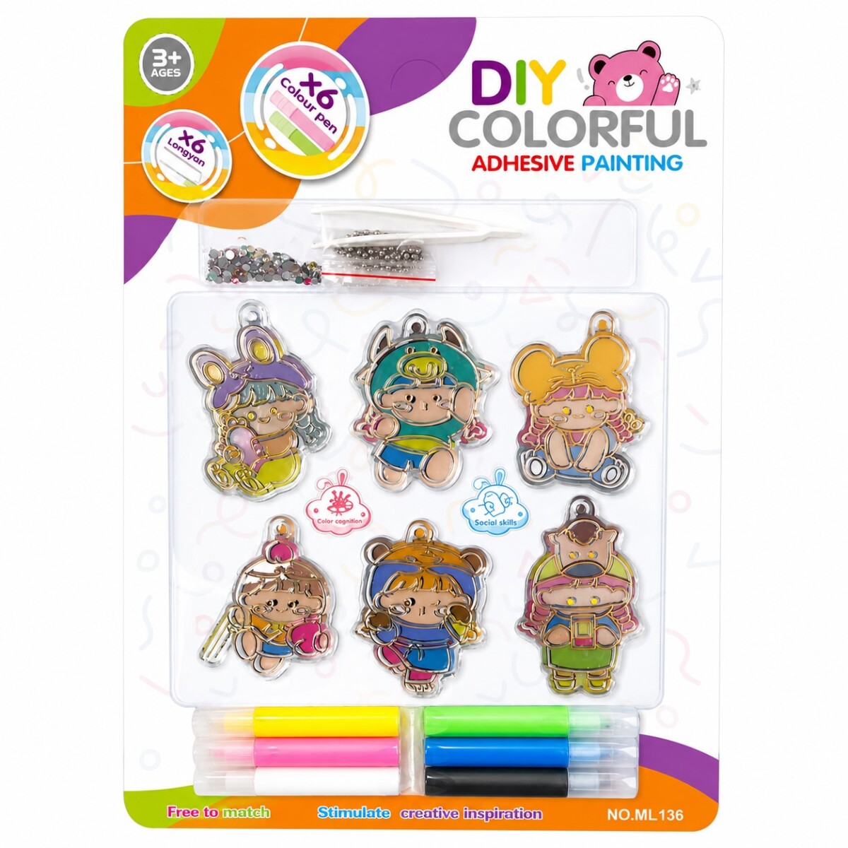 Set X6 para Hacer Colgantes con Varios Colores 