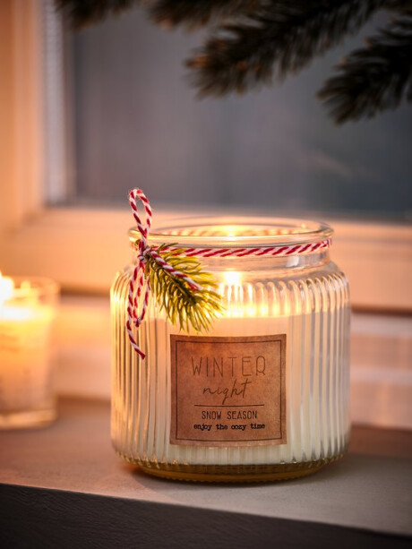 Vela navideña AMMONIT 10 cm blanco Vela navideña AMMONIT 10 cm blanco