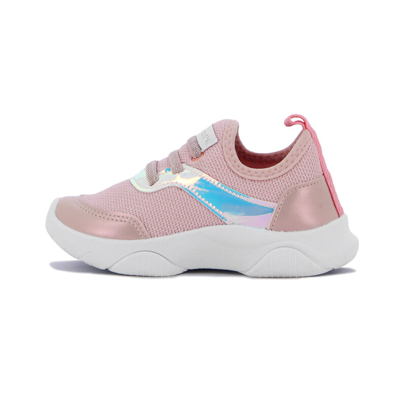 Pe Com Pe Calzado Deportivo Niña Acordonado C/ Elast - Rosa Claro/blanco Rosa Claro-blanco