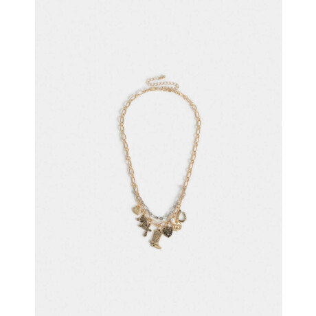 Collar Corto Multidijes Dorado