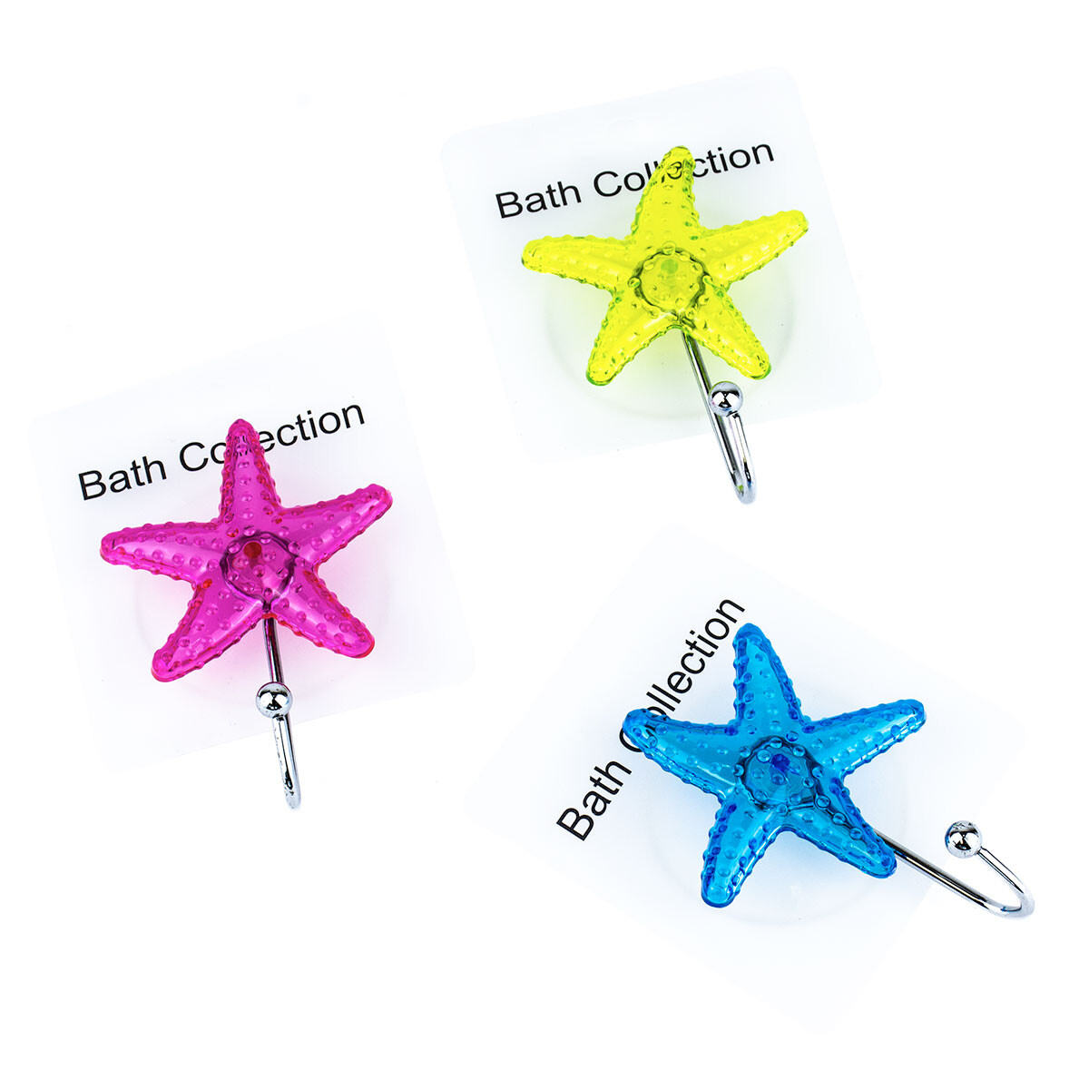 Perchero Estrella con ventosa - Fucsia 