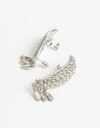 Aros Colgantes Cortos Strass Aros Earcuff Strass - Cristal