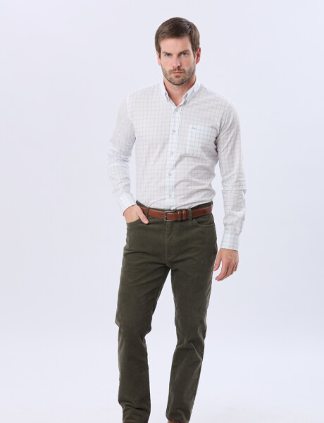 PANTALÓN DE PANA Verde