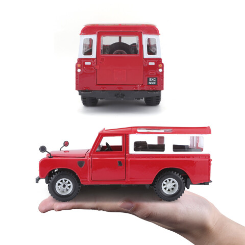 Auto de Colección Bburago Escala 1:24 LAND ROVER ROJO