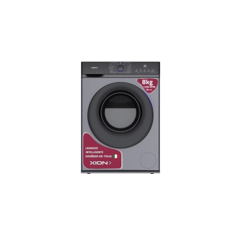 Lavarropas Xion 8K Carga Frontal Gris XI-LAV88X Lavarropas Xion 8K Carga Frontal Gris XI-LAV88X
