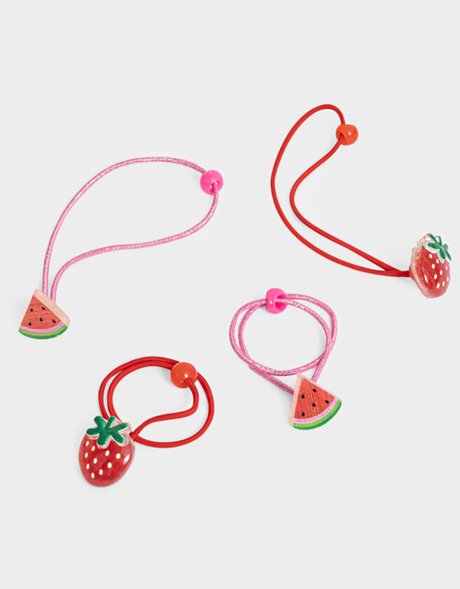 Gomitas Infantiles Con frutas Set De Gomitas Elásticas Con Frutas - Combinacion Bicolor