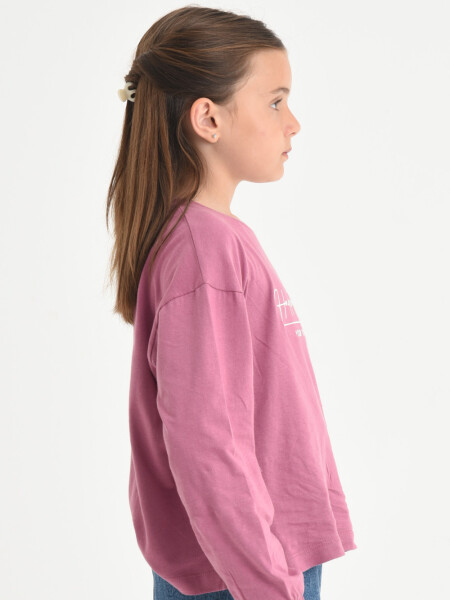 Camiseta manga larga con bordado Uva