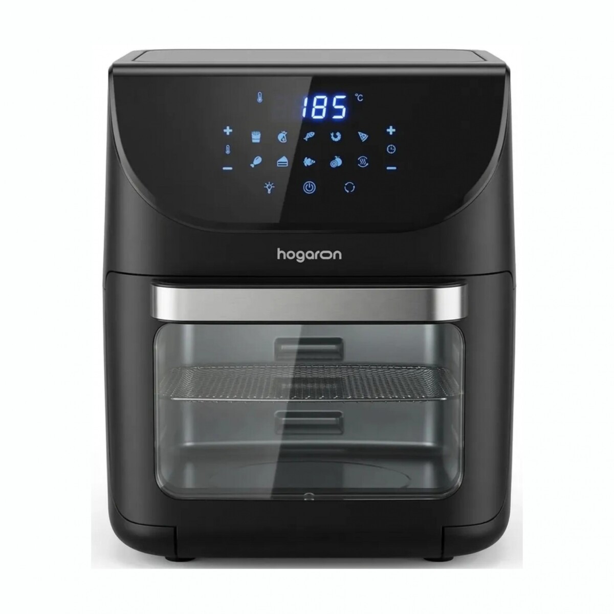 Freidora de Aire HOGARON 1800W Capacidad 12L 10 Programas Con Accesorios 