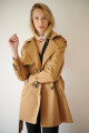 TRENCH CAPUCHA MIDI CAMEL