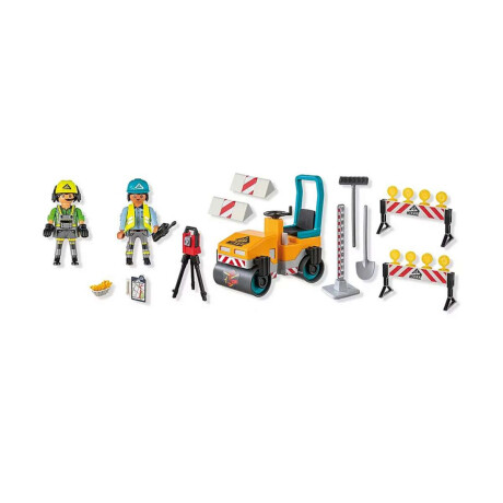 Construcción de Carretera Playmobil con Figuras 43 Piezas
