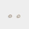 Aros Pasantes Con glitter Aros Con Glitter - Dorado