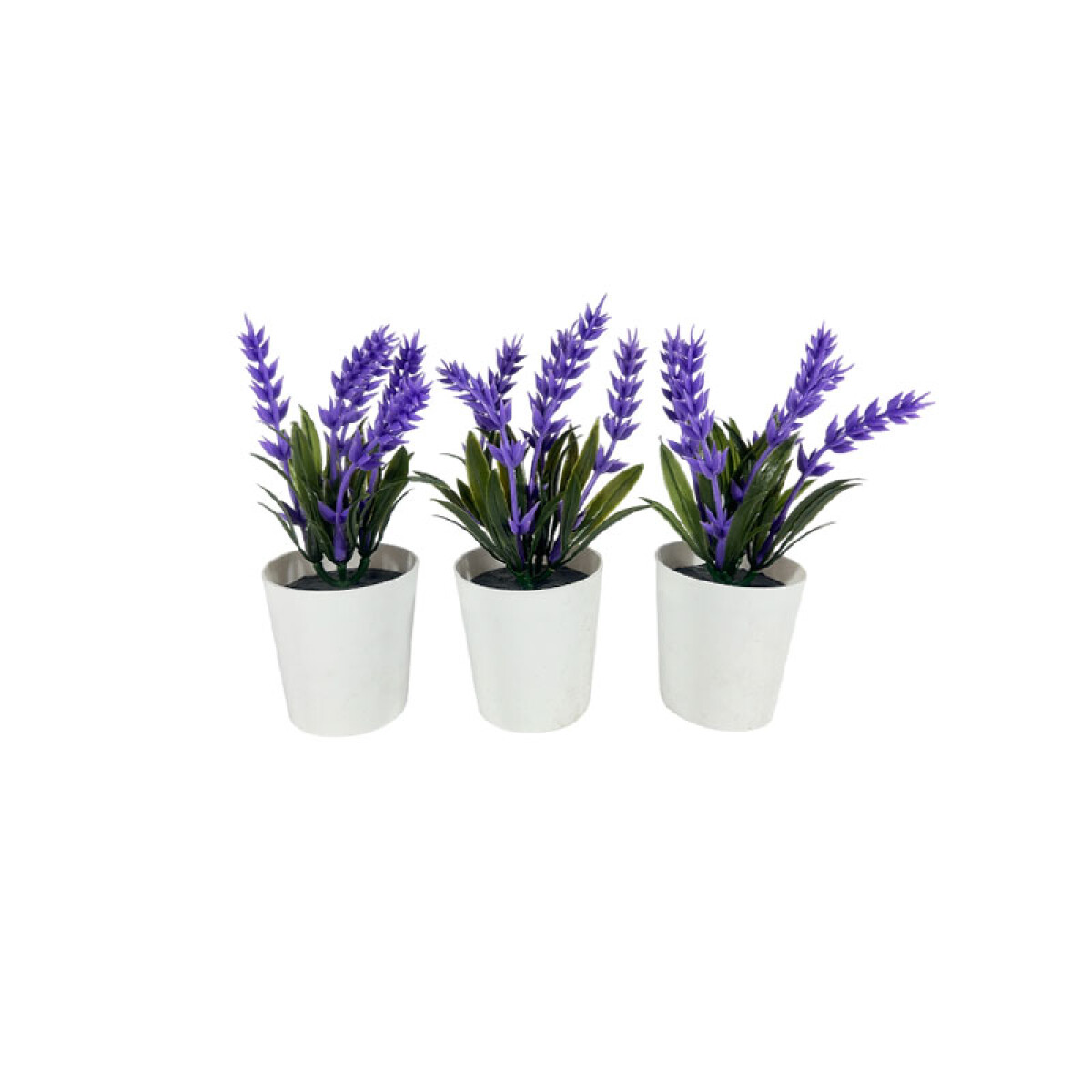 Buquets flor lavanda artificial en maceta x3 unidades - Buquets Flor Lavanda Artificial En Maceta X3 Unidades 