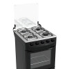Combo Cocina Negra 4h A Gas + Campana Extractora Negra 60cm Color Negro Combo Cocina Negra 4h A Gas + Campana Extractora Negra 60cm Color Negro