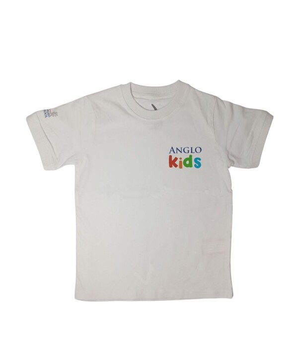 T-shirt Inicial manga corta The Anglo School Blanco