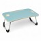 Mesa Laptop Cama Con Posa Vaso Celeste