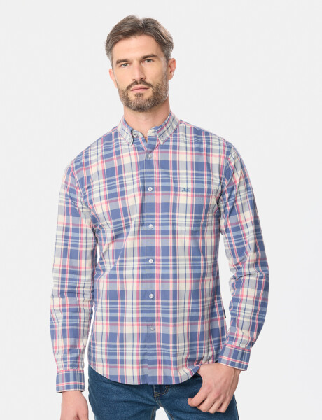 CAMISA A CUADROS Rojo