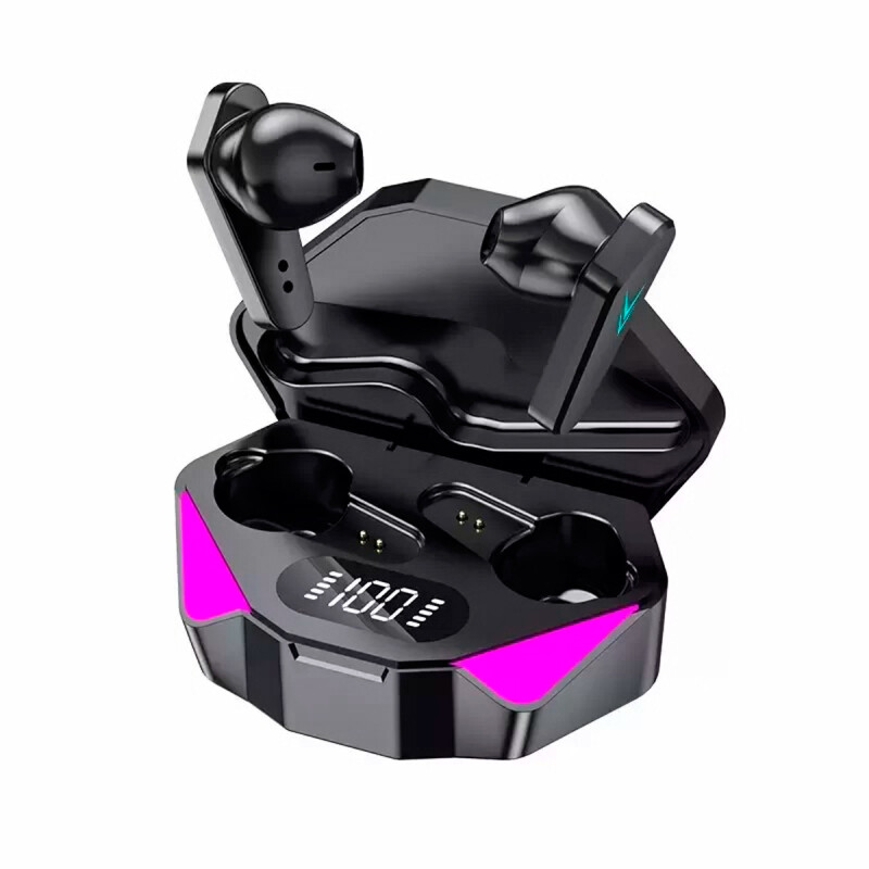 Auriculares bluetooth X15 gamer LED con cancelación de ruido y microfono Auriculares bluetooth X15 gamer LED con cancelación de ruido y microfono