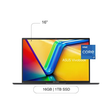 Notebook ASUS Vivobook 16 16' FHD 1TB / 16GB RAM I7-1355U W11 - Black Notebook ASUS Vivobook 16 16' FHD 1TB / 16GB RAM I7-1355U W11 - Black