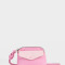 Monederos Monedero De Cuerina Bicolor - Rosa Viejo