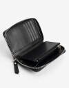 Billetera Zip Round Billetera Con Cierre Cremallera - Negro