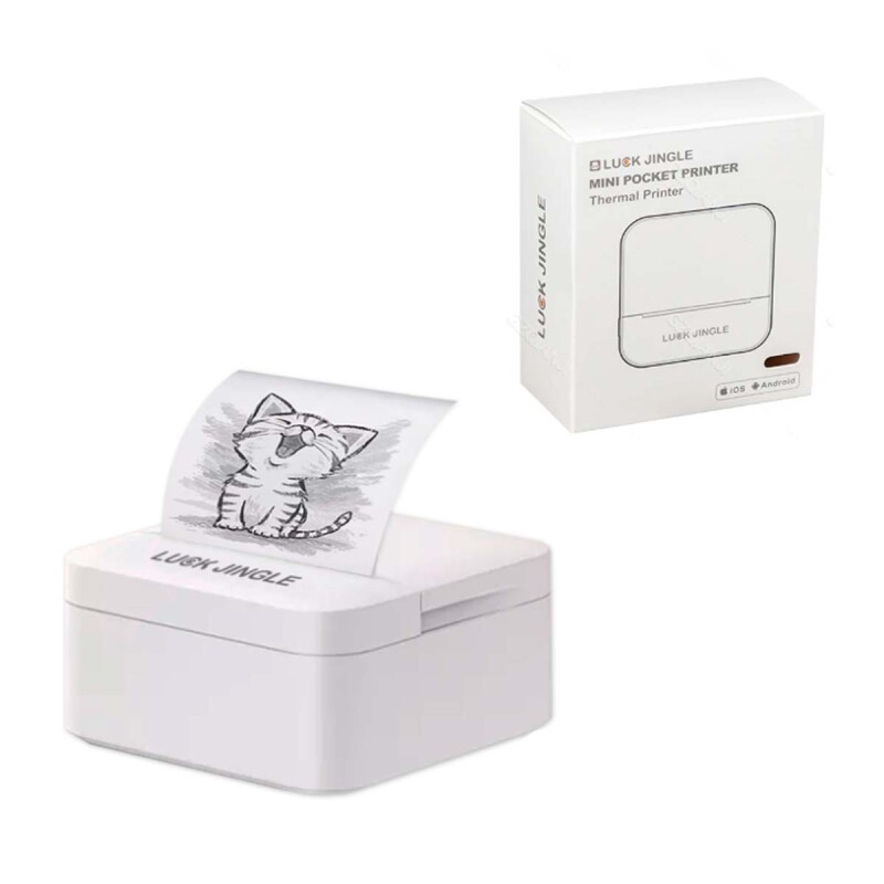 Impresora térmica mini D1 micro USB blanco y negro Impresora térmica mini D1 micro USB blanco y negro