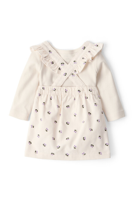 Set tres piezas, jumper de pana, remera y medias de algodón Set tres piezas, jumper de pana, remera y medias de algodón