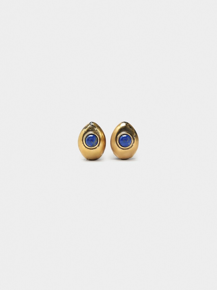 Aros De Piedra - azul 