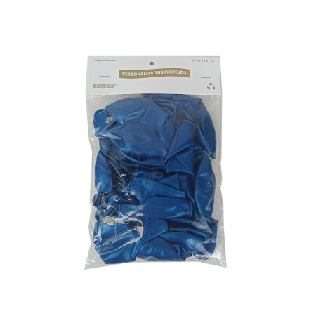 Globos Biodegradables Pack De 25 Unidades Azul