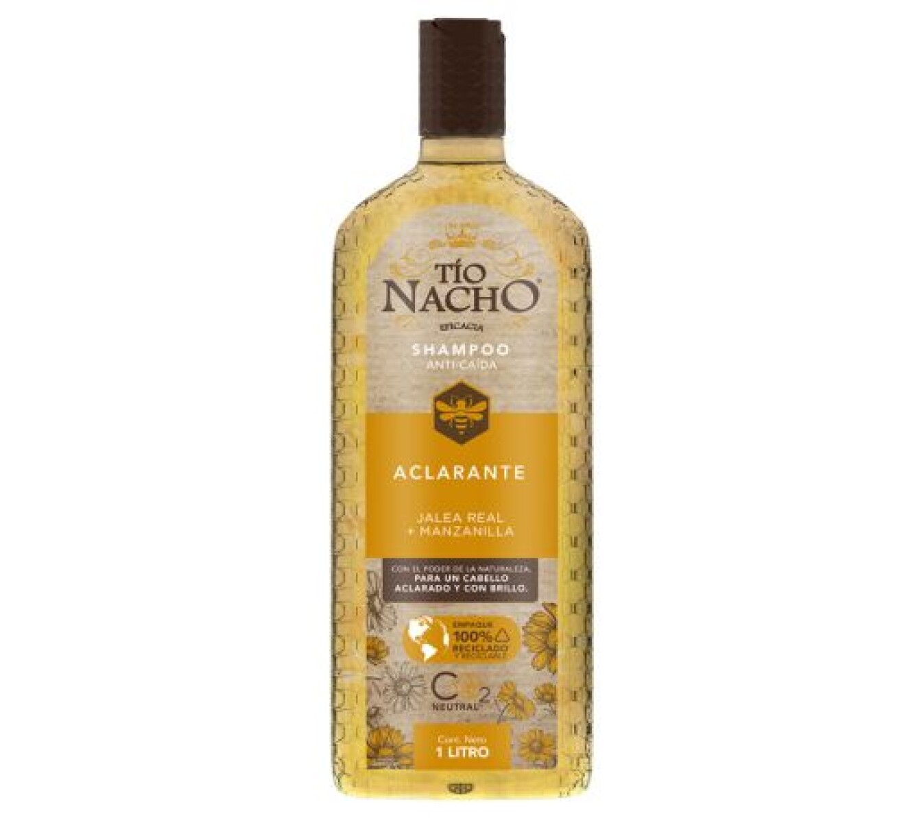 Tío Nacho Shampoo Anti Caída Aclarante 1L – Prevención de Caída Capilar 