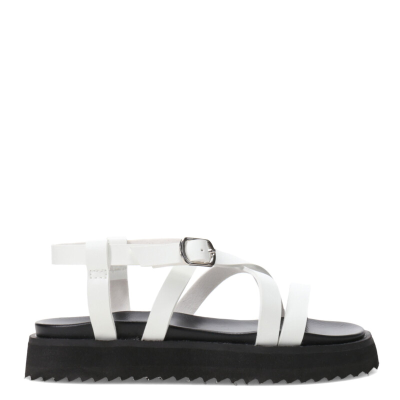 Sandalias de Niña MINI Miss Carol Califa con Hebilla Blanco